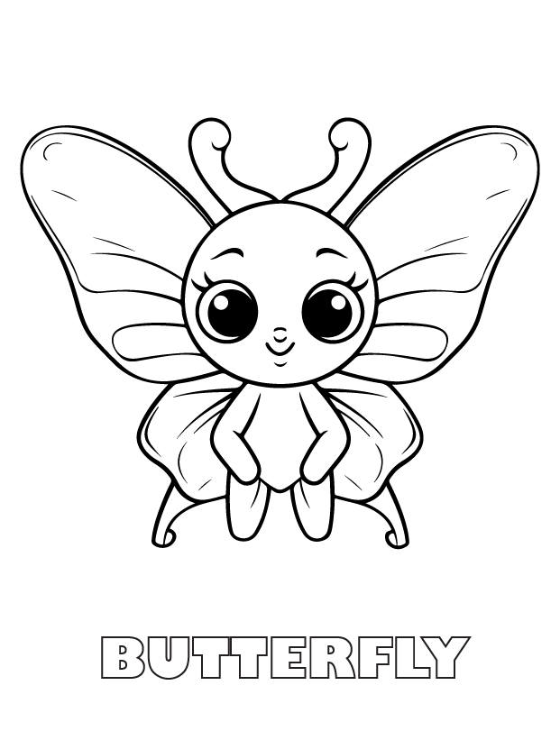 butterfly coloring page