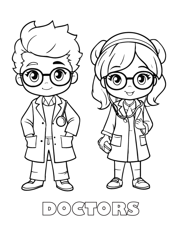 doctors coloring page