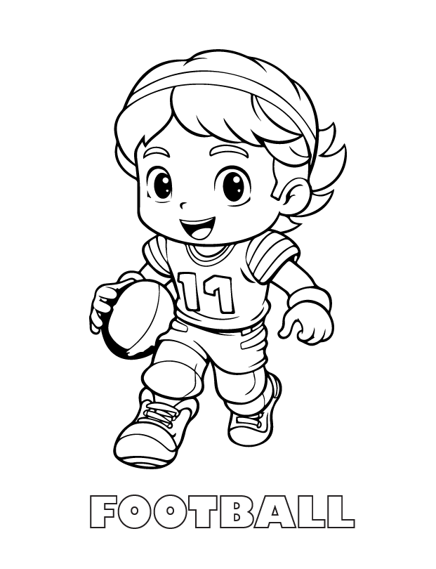 football coloring page